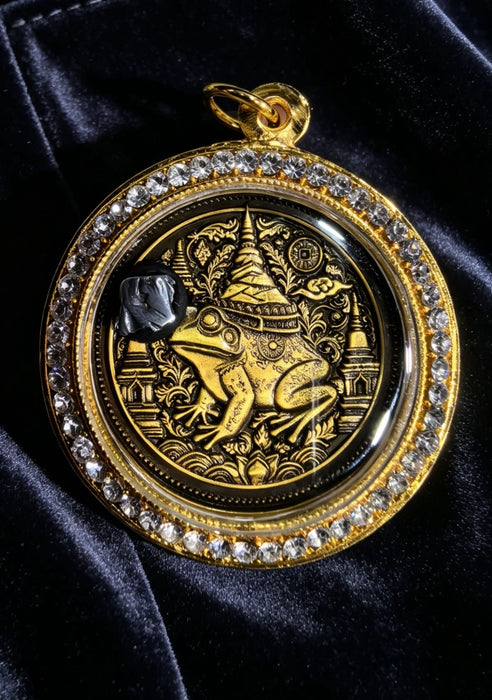 Wealth-Attracting Golden Toad Amulet